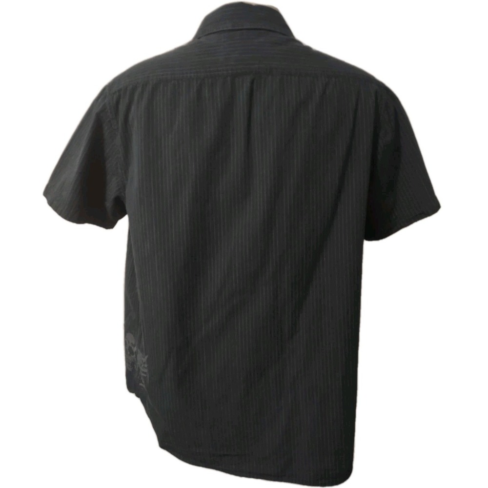 Tony Hawk Shirt Mens Size XL Button Down Short Sleeve Collared Pocket Logo Black - Picture 5 of 14